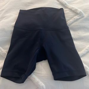 Lululemon bike shorts (true navy) size 2